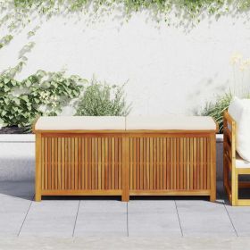 Outdoor Cushion Box 59.1"x19.7"x23.8" Solid Wood Acacia