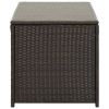 Patio Storage Box Poly Rattan 39.3"x19.6"x19.6" Brown