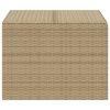 Garden Storage Box Mix Beige 76.9 Gal Poly Rattan