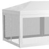 Outsunny 10' x 20' Party Tent, Outdoor Wedding Canopy & Gazebo with 6 Removable Sidewalls, Shade Shelter for Events, BBQs, White