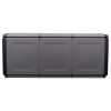 Patio Storage Box 54.3"x20.9"x22.4" 87.2 gal Dark Gray and Black
