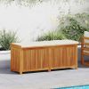 Outdoor Cushion Box 59.1"x19.7"x23.8" Solid Wood Acacia