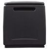 Patio Storage Box 21.3"x20.9"x22.4" 34.3 gal Dark Gray and Black