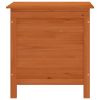 Patio Storage Box Brown 19.7"x19.3"x22.2" Solid Wood Fir
