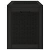 Patio Storage Box Black 21.9"x16.9"x20.9" Polypropylene