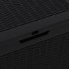 Patio Storage Box Black 21.9"x16.9"x20.9" Polypropylene