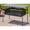 Folding Camping Table, Roll-up Ultra Compact Outdoor Portable Fold Up Lightweight beach Table, with Large Storage and Carry Bag, for Outdoor Cooking,