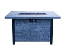 44" W x 25" H Outdoor Fire Pit Table 50000BTU