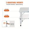 Adjustable - height Folding Table with Storage Bag. Durable Metal Tripod Base. Ideal for Beach, Picnic, BBQ & Patio. Lightweight, Compact for Indoor/O
