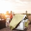 210D Waterproof Outdoor BBQ Grill Cover Windproof Dustproof Patio Gas Grill Oven Protector Oxford Cloth Garden GPCT1580